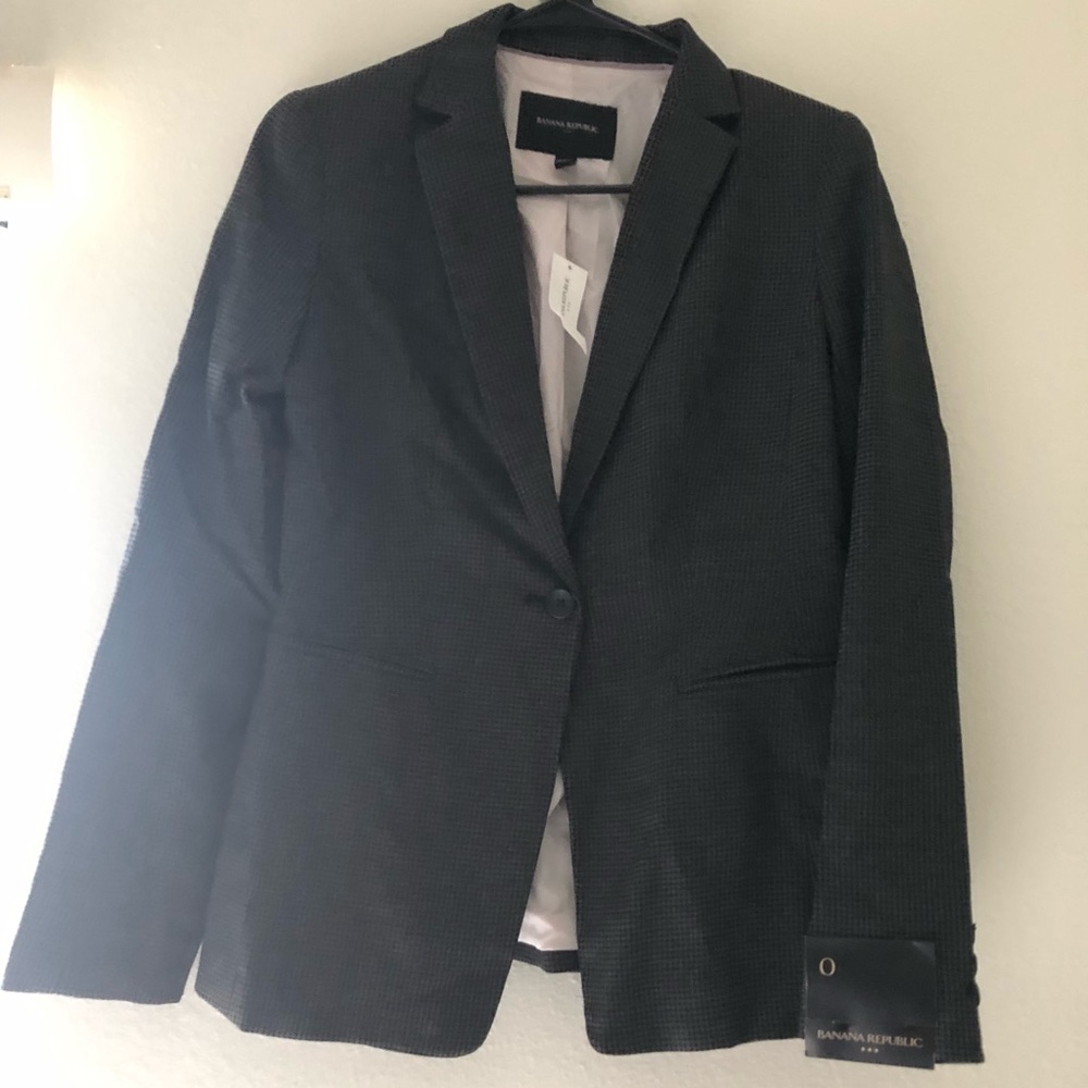 Plaid fitted blazer